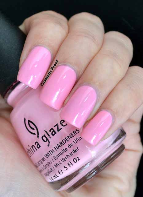 China Glaze Pink Nail Polish ยาทาเล็บ สีชมพู
