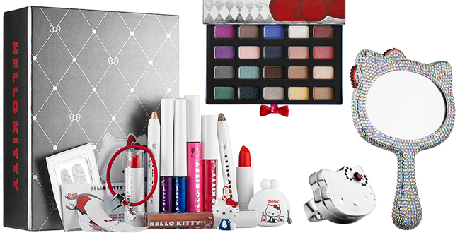 Beauty News, Hello Kitty, 40th Anniversary, คิตตี้, ครบรอบ 40 ปี, Sephora, ซีโฟรา, เครื่องสำอางคิตตี้, cosmetics, อายแชโดว์, ลิปกลอส, ลิปบาล์ม, กระจก, กระเป๋า, เซ็ต, ทำเล็บ, สติ๊กเกอร์, ลายคิตตี้