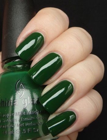 China Glaze Nail Polish Green Leaves ยาทาเล็บ สีเขียว