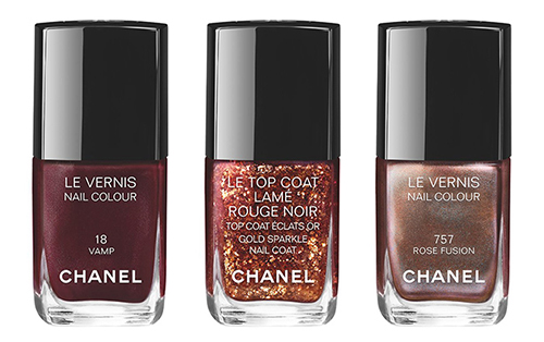 Beauty News, Chanel, ชาแนล, เครื่องสำอาง, คอลเลคชั่นใหม่, ล่าสุด, แต่งหน้า, เคาน์เตอร์, fall, winter, 2015, อายแชโดว, ลิปสติก, สีแดงเข้ม, vamp, น้ำยาทาเล็บ, สวย, แซ่บ, อายไลเนอร์, สีทอง, เนื้อนุ่ม, น่าโดน