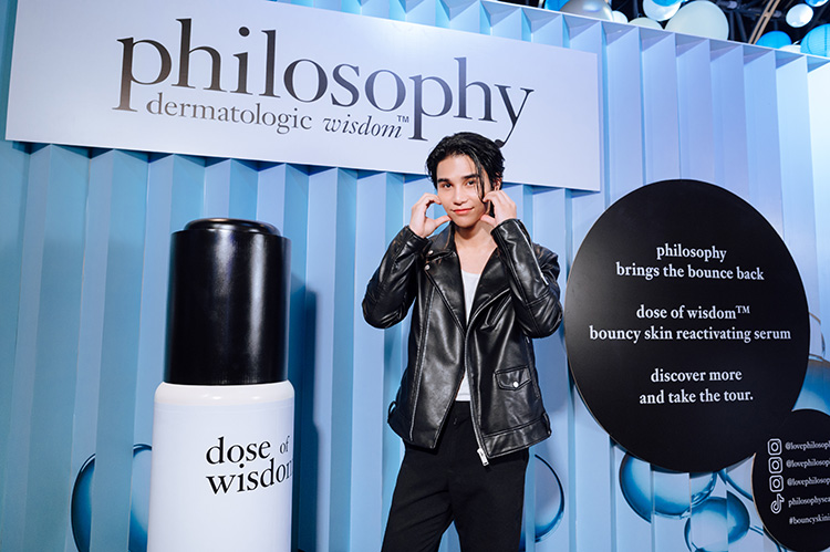 Beauty News, philosophy, dermatologic wisdom™, Bouncy is the new healthy, dose of wisdom™ bouncy skin reactivating facial serum, Jeff Satur, Friend of the brand, คนแรก, เจฟ ซาเตอร์