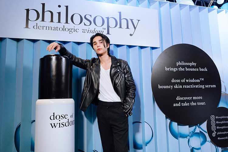 Beauty News, philosophy, dermatologic wisdom™, Bouncy is the new healthy, dose of wisdom™ bouncy skin reactivating facial serum, Jeff Satur, Friend of the brand, คนแรก, เจฟ ซาเตอร์