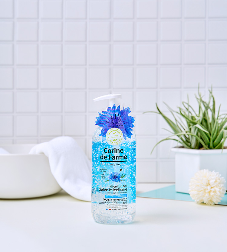 Beauty News, Corine de Farme, คอริน เดอ ฟาร์ม, Purity Micellar Water, Micellar Gel Refreshing, คลีนซิ่งวอเทอร์, สูตรน้ำ, คลีนซิ่ง, สูตรเจล, ลบเมคอัพ, สูตรอ่อนโยน, ล้างเครื่องสำอาง, ฝรั่งเศส