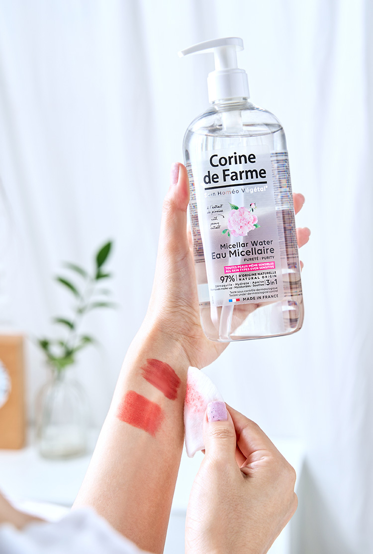 Beauty News, Corine de Farme, คอริน เดอ ฟาร์ม, Purity Micellar Water, Micellar Gel Refreshing, คลีนซิ่งวอเทอร์, สูตรน้ำ, คลีนซิ่ง, สูตรเจล, ลบเมคอัพ, สูตรอ่อนโยน, ล้างเครื่องสำอาง, ฝรั่งเศส