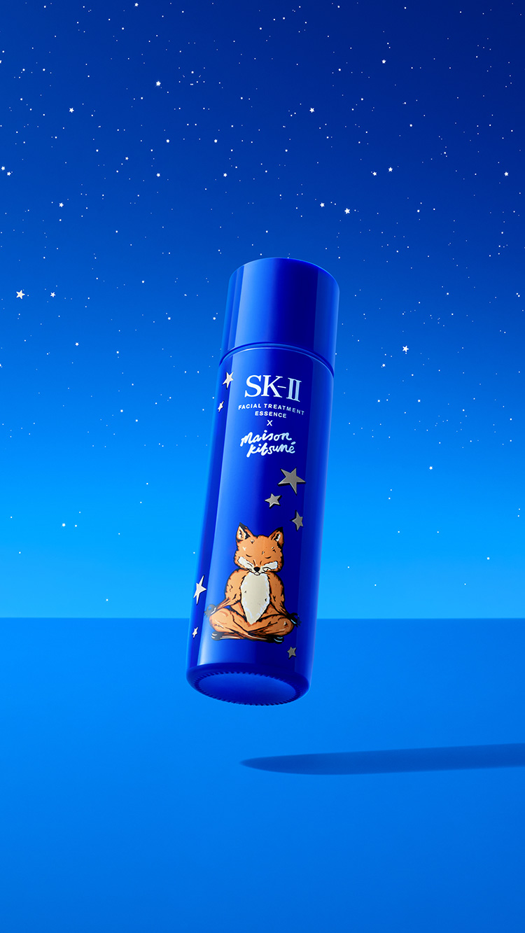 Beauty News, SK-II, MAISON KITSUNÉ, SK-II X MAISON KITSUNÉ, Facial Treatment Essence, Limited Edition, Yoga Fox, คริสต์มาส 2023, เทศกาลปีใหม่, Holiday 2023