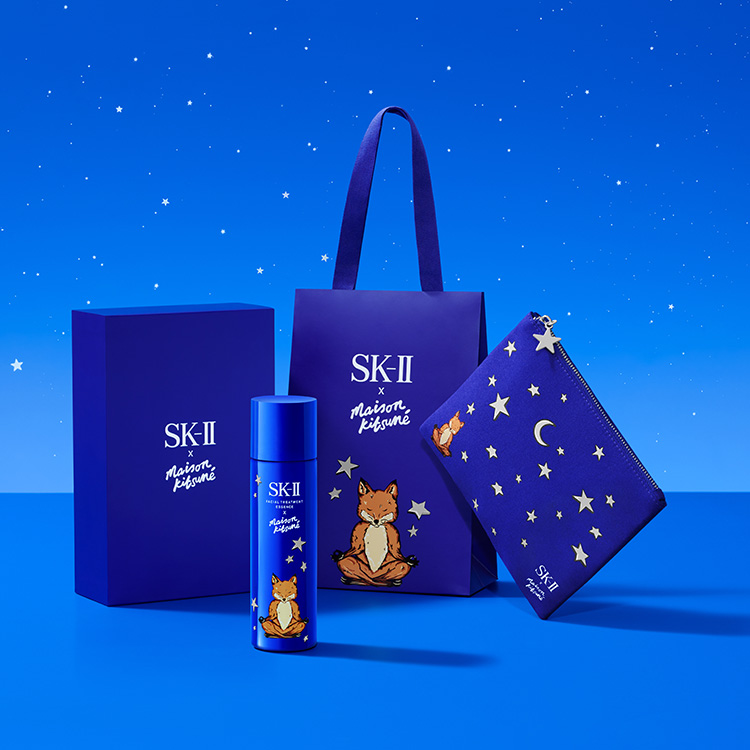 Beauty News, SK-II, MAISON KITSUNÉ, SK-II X MAISON KITSUNÉ, Facial Treatment Essence, Limited Edition, Yoga Fox, คริสต์มาส 2023, เทศกาลปีใหม่, Holiday 2023