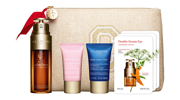 Beauty News, Clarins, Holiday 2023, Embrace the Parade of Surprises, ชุดของขวัญ, เซ็ตของขวัญ, เทศกาล, ปีใหม่, คริสต์มาส, ราคาสุดคุ้ม, เซ็ตผลิตภัณฑ์, DOUBLE SERUM, FACIAL LIFT, LIP OIL, Face Oil, Body Oil