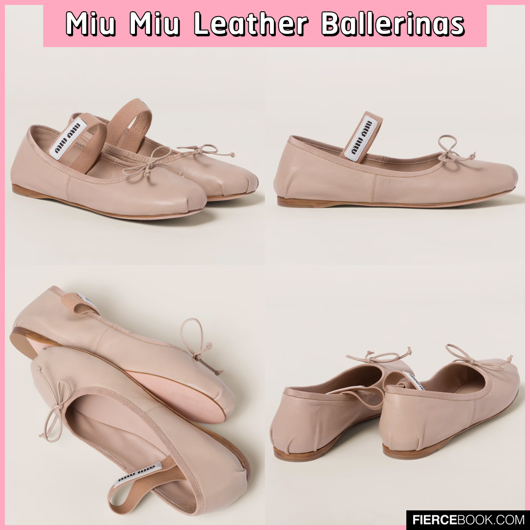 Fashion, รองเท้า, Ballet Flats, รองเท้าส้นแบน, ส้นเตี้ย, บัลเลต์, Miu Miu Leather Ballerinas, Rene Caterina Black and Silver Ballerina 10, Alaïa Ballet Flats in Fishnet, Sandy Liang Criss Cross Pointe in Ballet Satin, Valentino Rockstud Velvet Ballerina, Marni Pink Nappa Leather Seamless Little Bow Ballet Flat, Jonak Ballet Flats with Laces